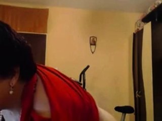 Big-Titted BBW Granny Dances on Webcam