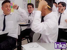 Christian Inka And Andrea Andrade In Maestra Peruana Seduce A Jovencito Pervertido Con Su Enorme Culo