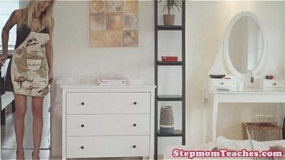 Tattooed stepmom ffm fun with curious teens